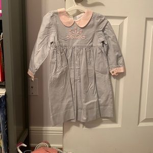 The Oaks Apparel size 4 grey and pink dress.